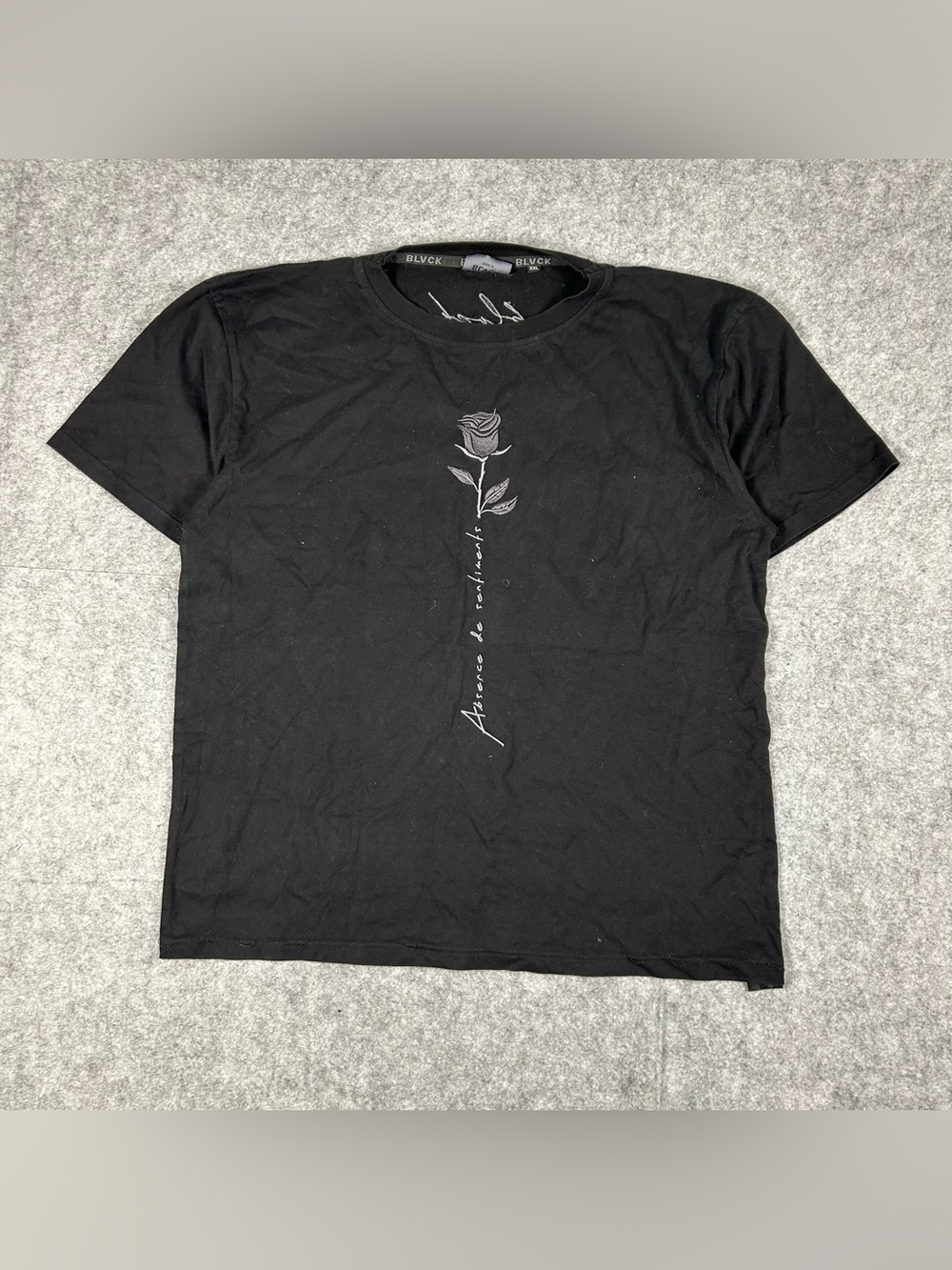 Blvck Designer Paris Flower Melancholy T Shirt Size Large